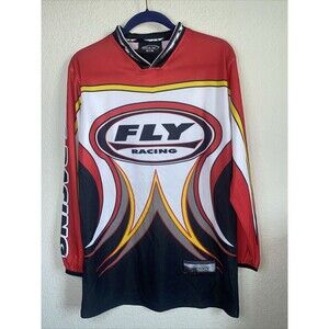 Fly Racing Motocross 805 Jersey Shirt Youth Large Boys Long Sleeve Red Dirtbike